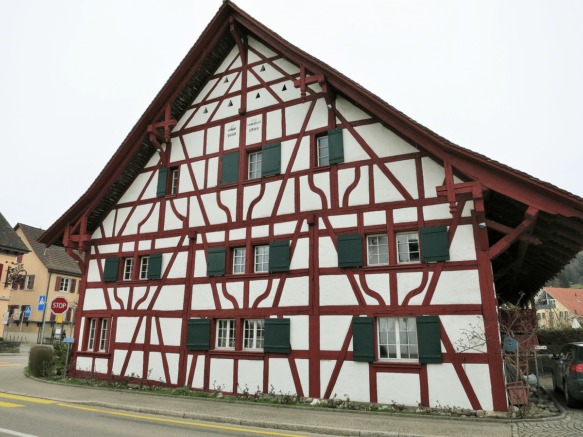Bauernhaus, Stadel bei Niederglatt ZH, Schweiz