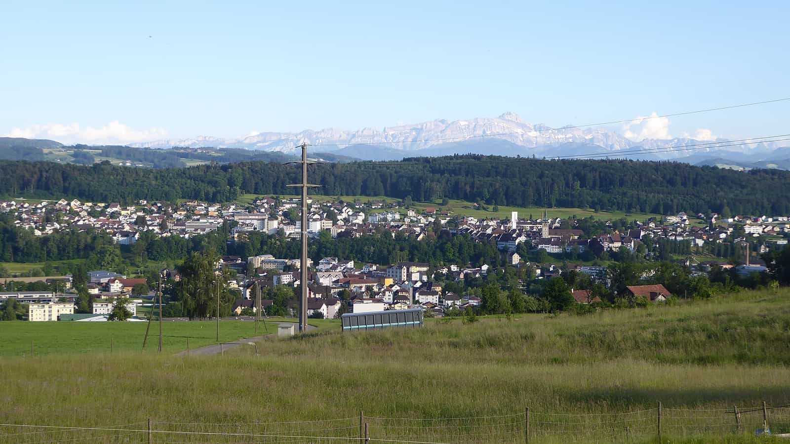 Bischofszell, im Hintergrund Alpstein