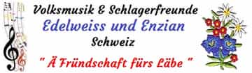 Logo Volksmusik und Schlagerfreunde Edelweiss und Enzian Schweiz
