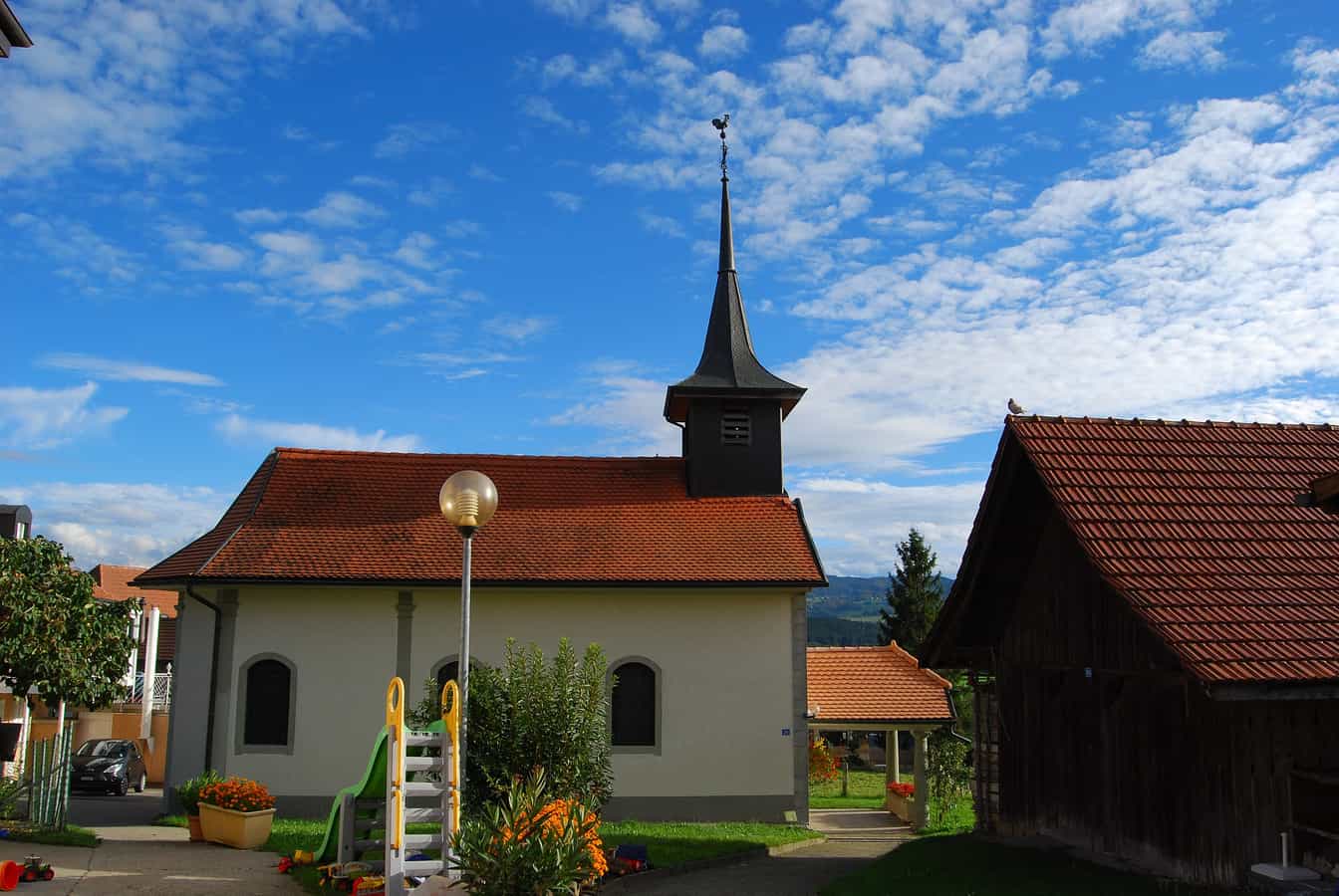 Chapelle de Chénens, canton de Fribourg, Suisse