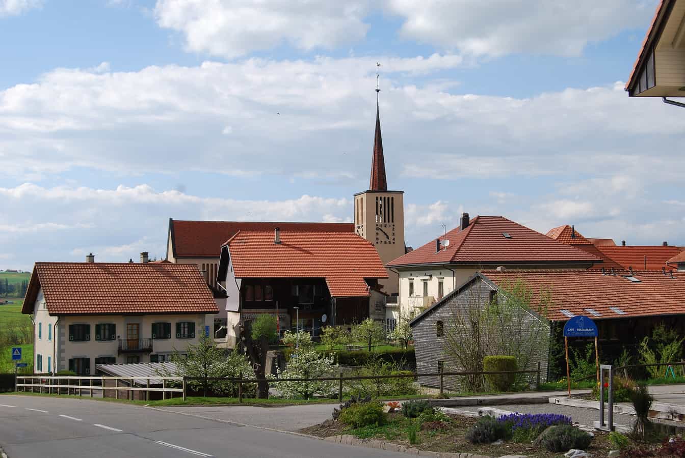 Orsonnens, Gemeinde Villorsonnens, Kanton Freiburg, Schweiz