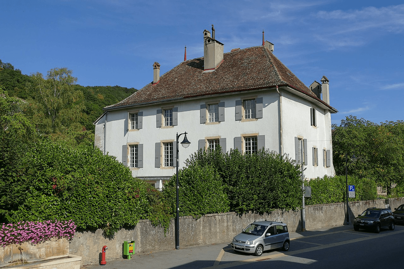 Eclépens, Château d'en Bas vu du ouest.