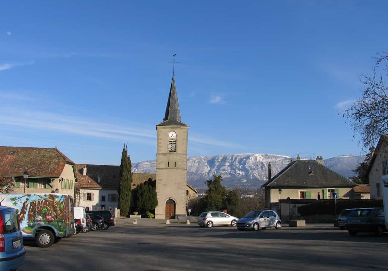 Dorf von Confignon 7. März 2009
