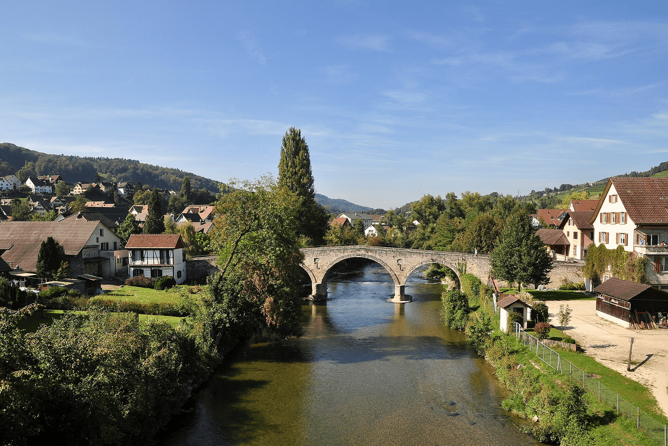 Steinbrücke, sogenannte «Römerbrücke» in Rorbas