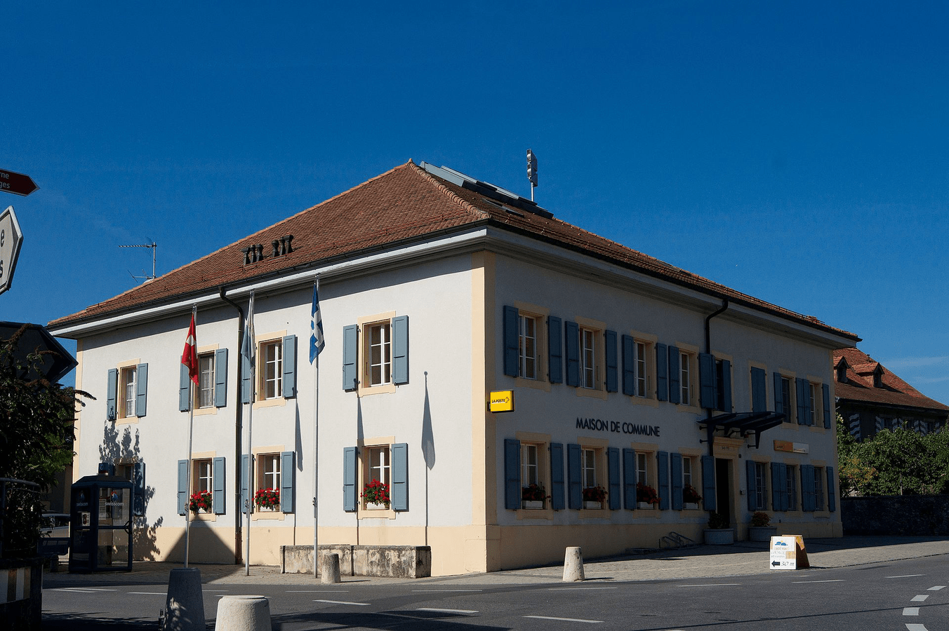 Maison de commune de Goumoens-la-Ville, canton de Vaud, Suisse.