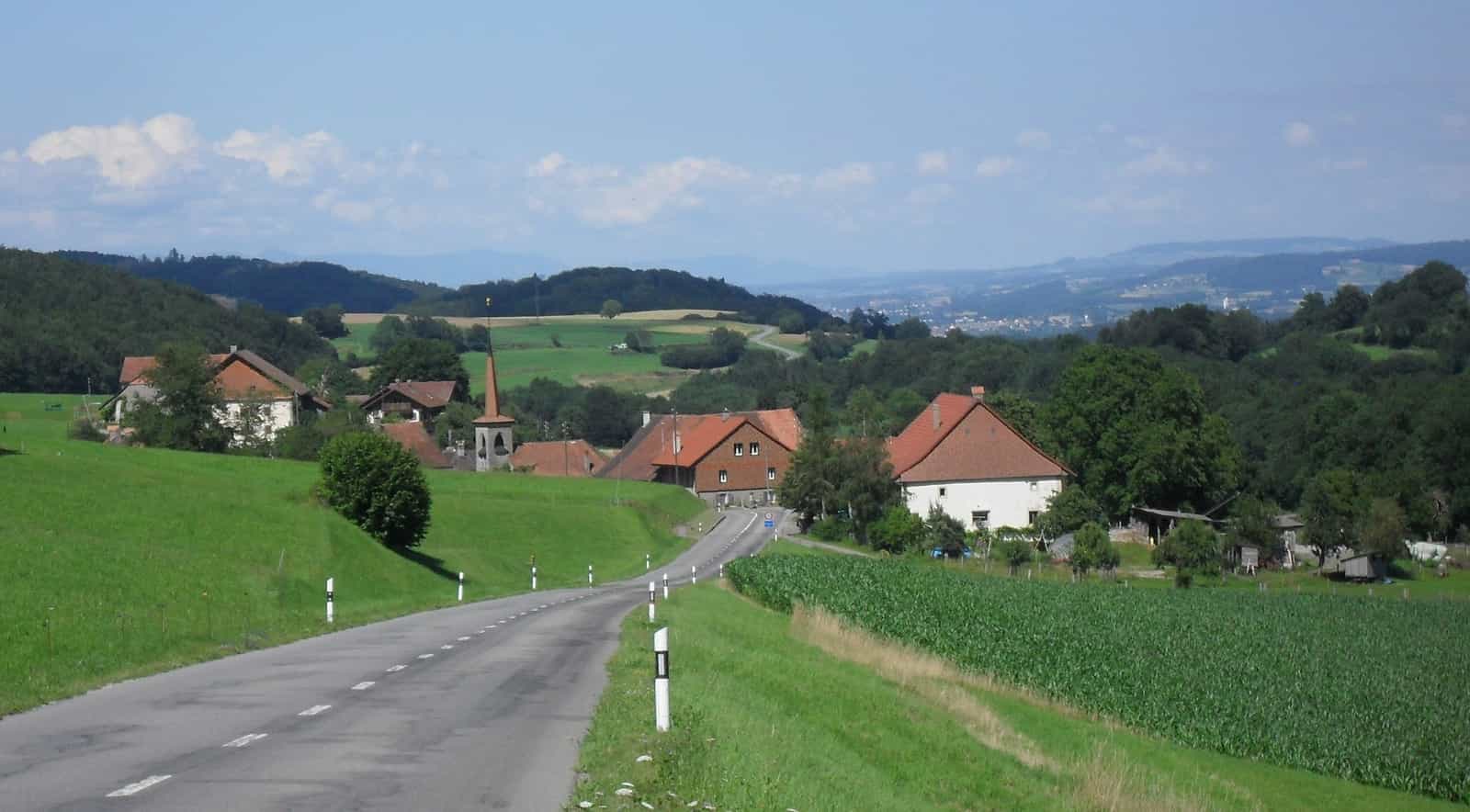 Blick auf das Dorf Prévondavaux
