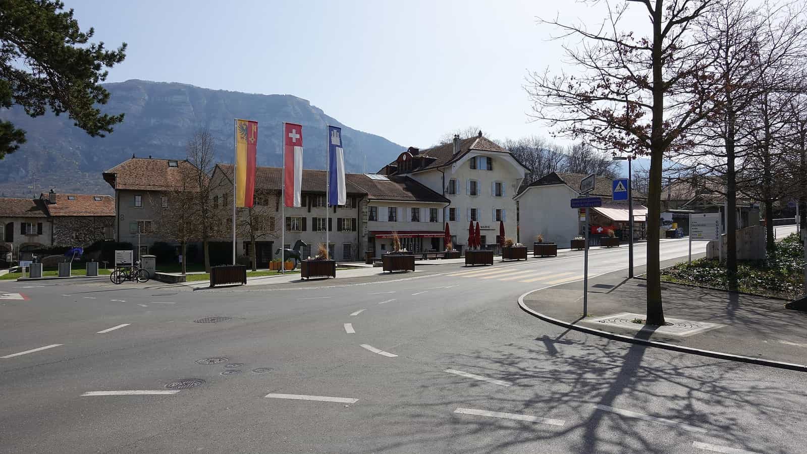 Rathaus von Troinex, Kanton Genf, Schweiz