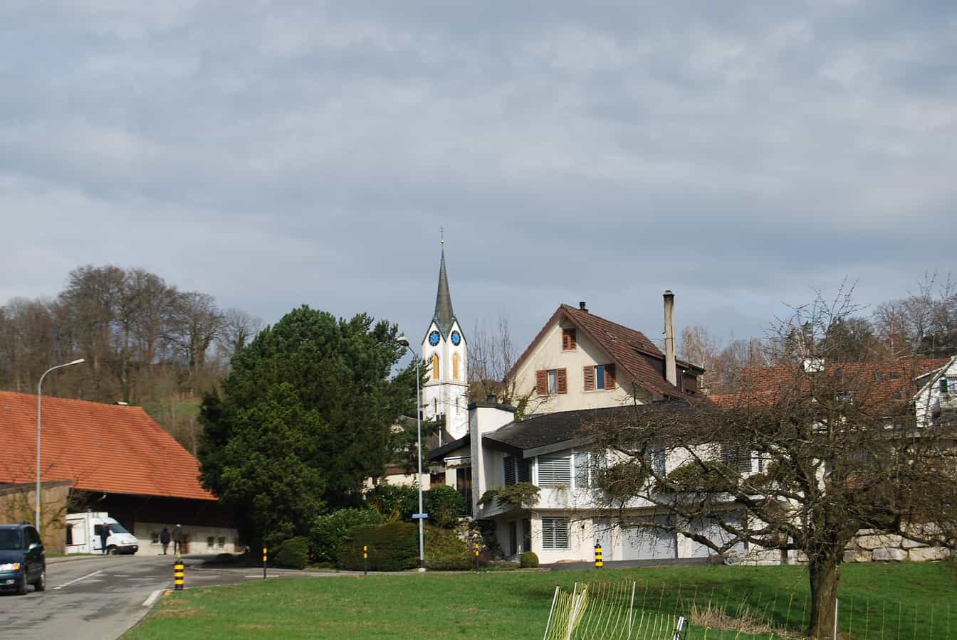 Kirche von Schneisingen, Kanton Aargau, Schweiz