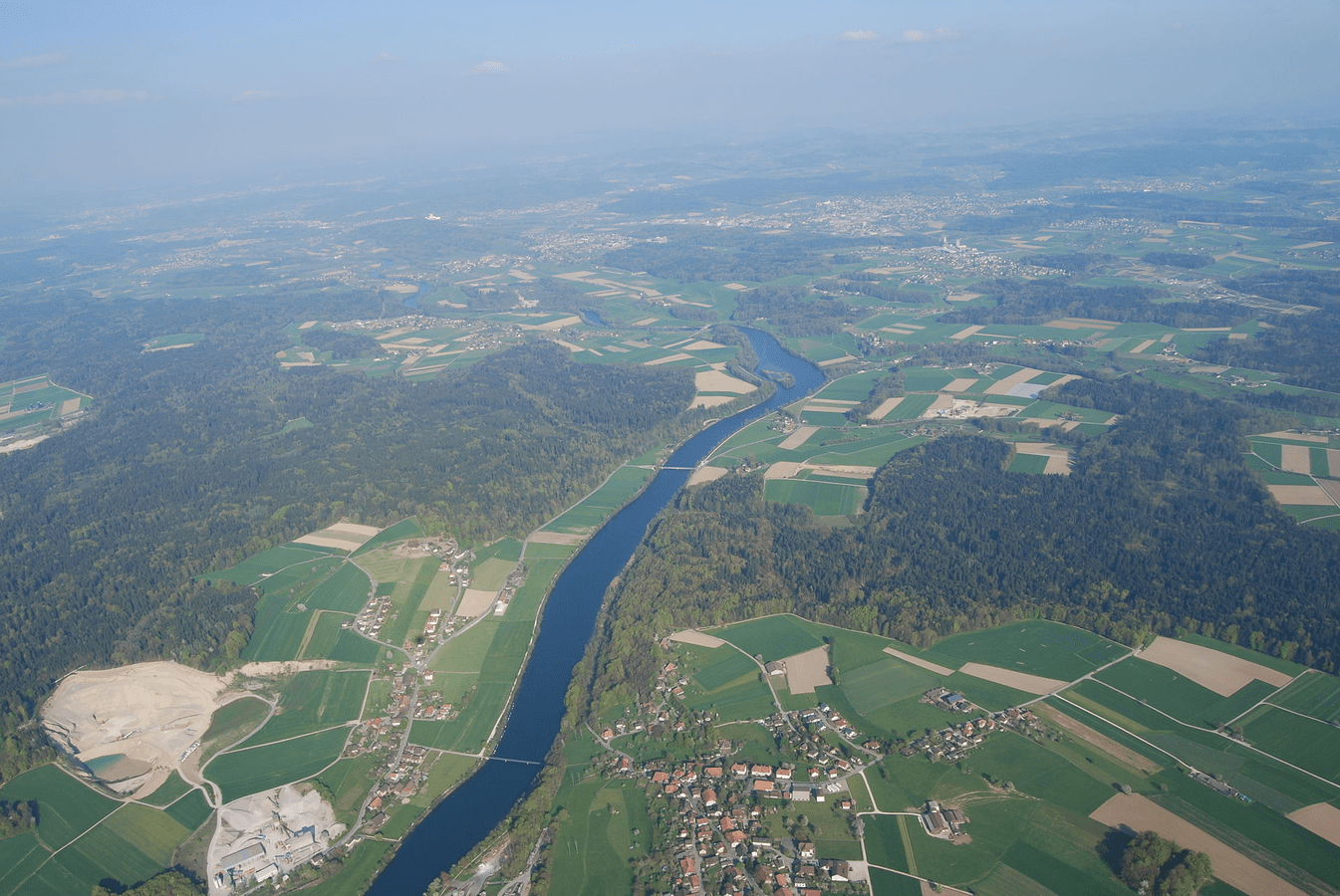 Berken, Graben, Walliswil bei Niederbipp und Walliswil bei Wangen, Kanton Bern, Schweiz