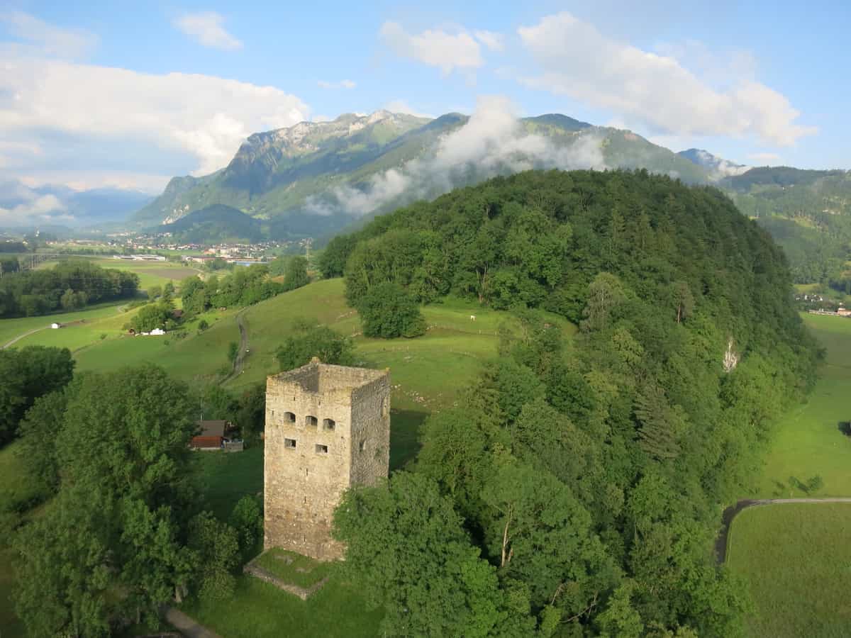 Burgruine 'Schloss Blatten' in Oberriet im St. Galler Rheintal