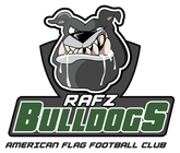 Logo American Flag Football Club Rafz Bulldogs