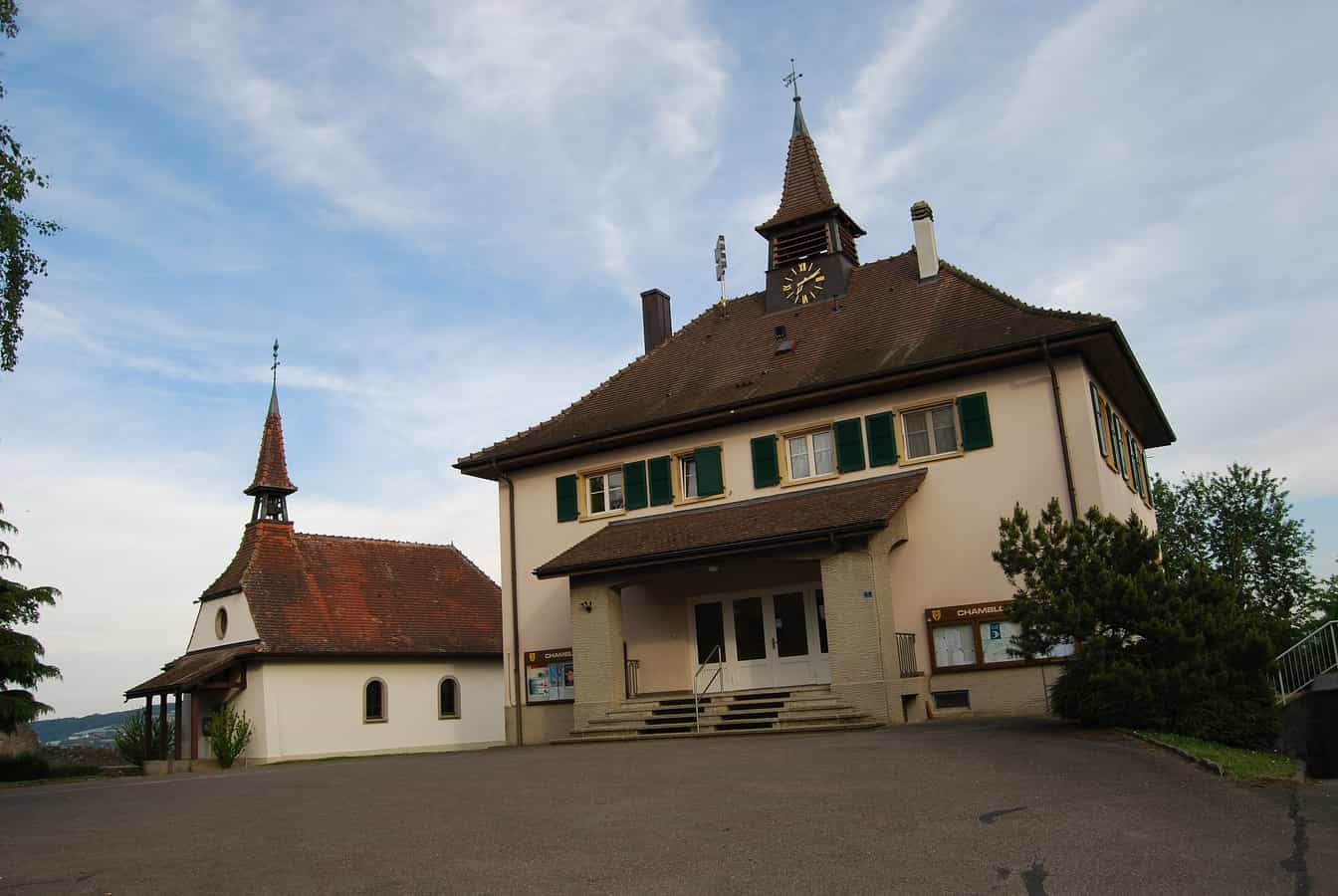 Kapelle von Chamblon, Kanton Waadt, Schweiz