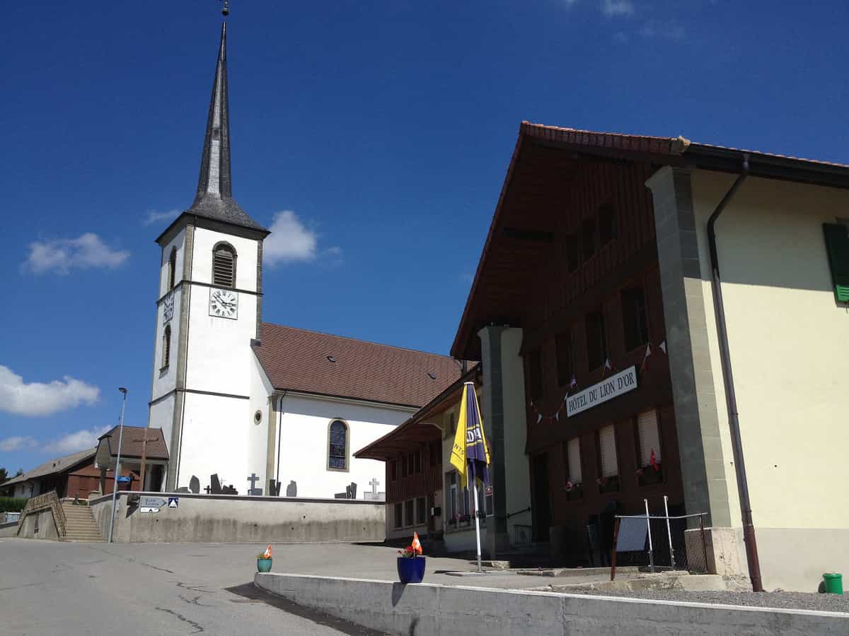 Le Châtelard (Fribourg) dans le canton de Fribourg en Suisse