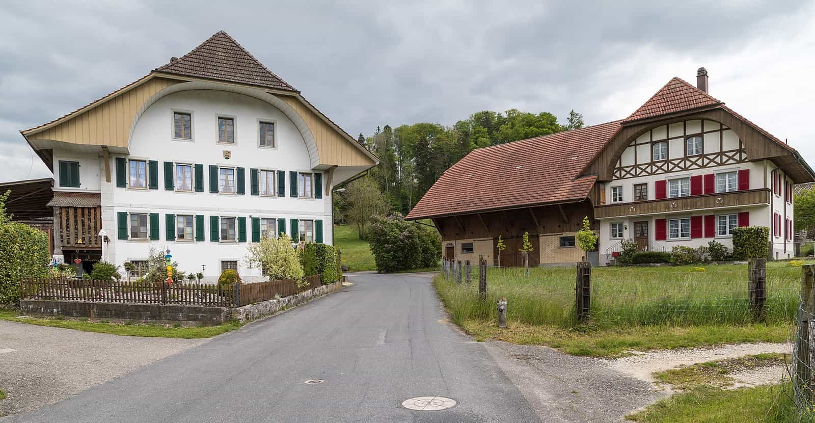 Mühle (von 1821) und Bauernhaus (um 1925)