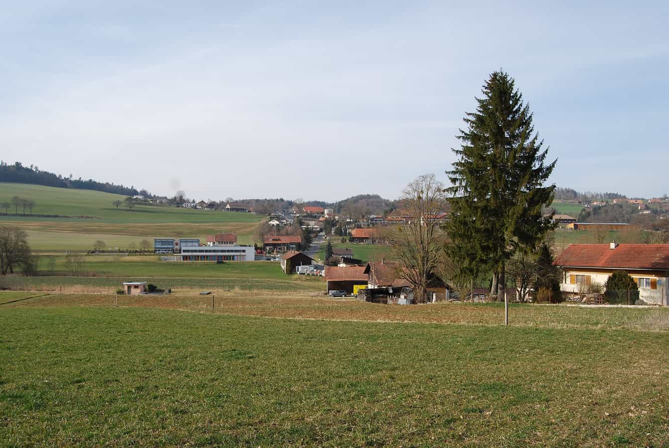 Lossy, Gemeinde La Sonnaz, Kanton Freiburg, Schweiz