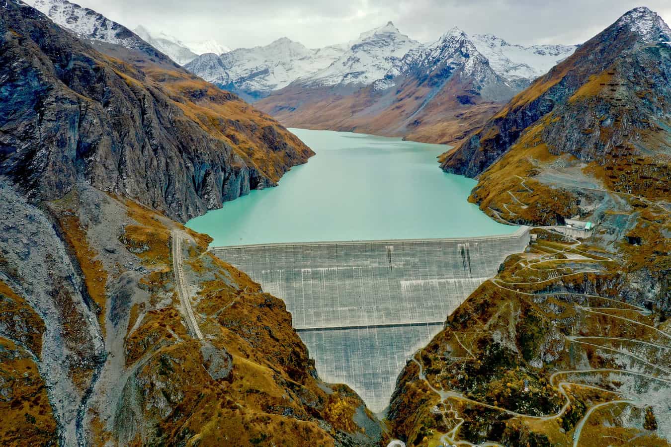 The Grande-Dixence dam in Valais, Switzerland.