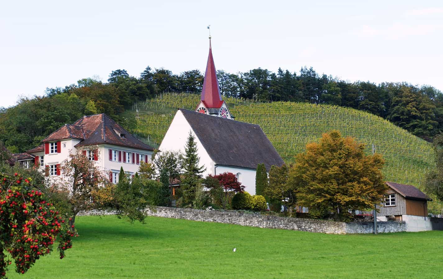 Die ref. Kirche Eichberg aus Süden.