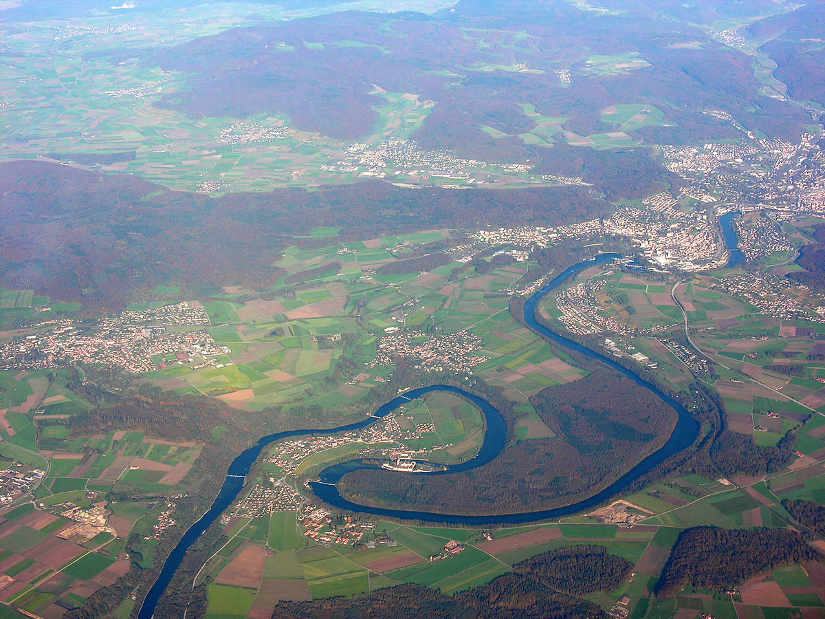 Rheinschleife mit Rheininsel Rheinau