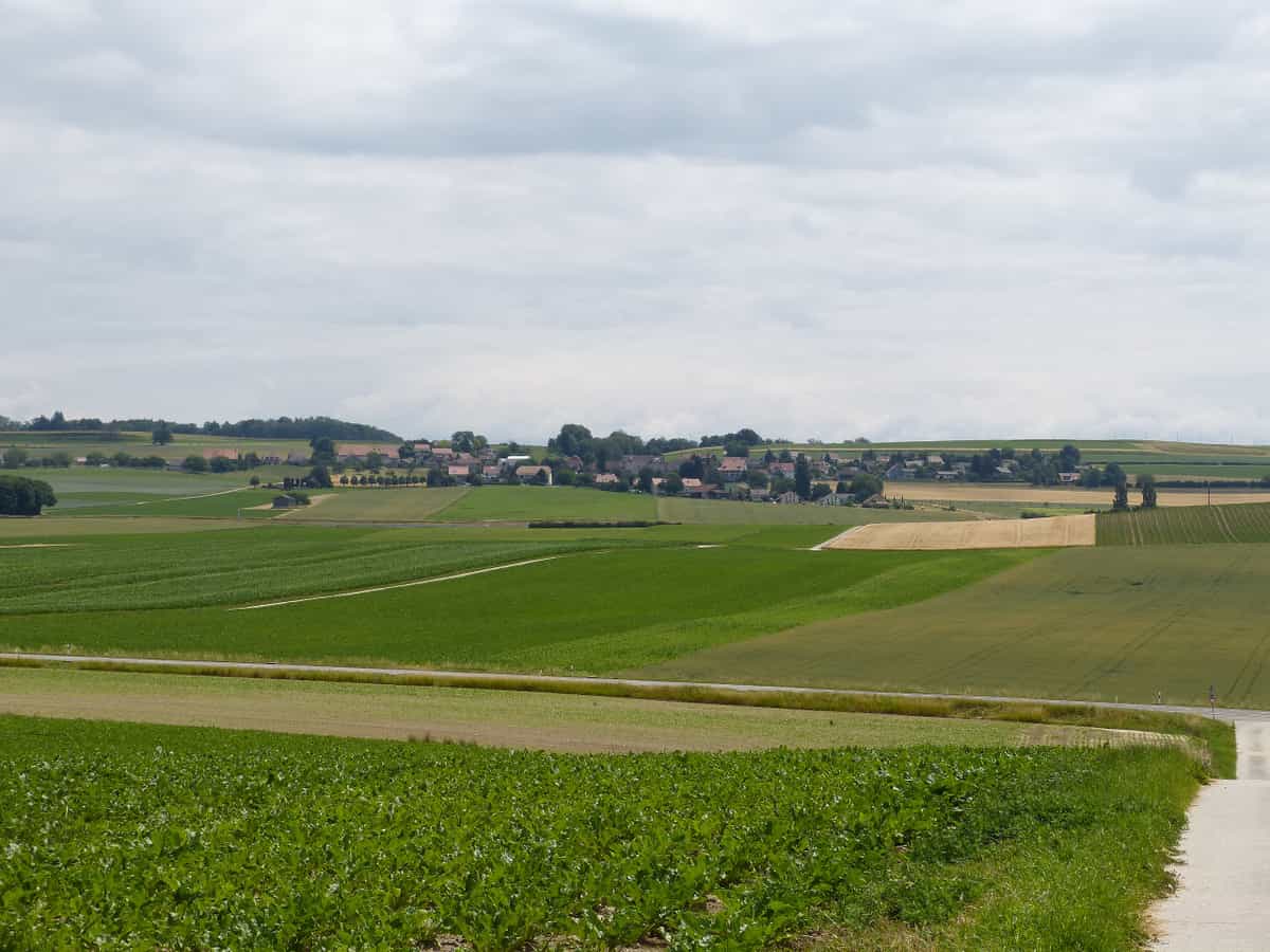 Blick auf das Dorf Bournens.