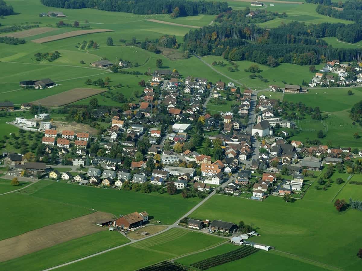 Aerial View of Niederhelfenschwil