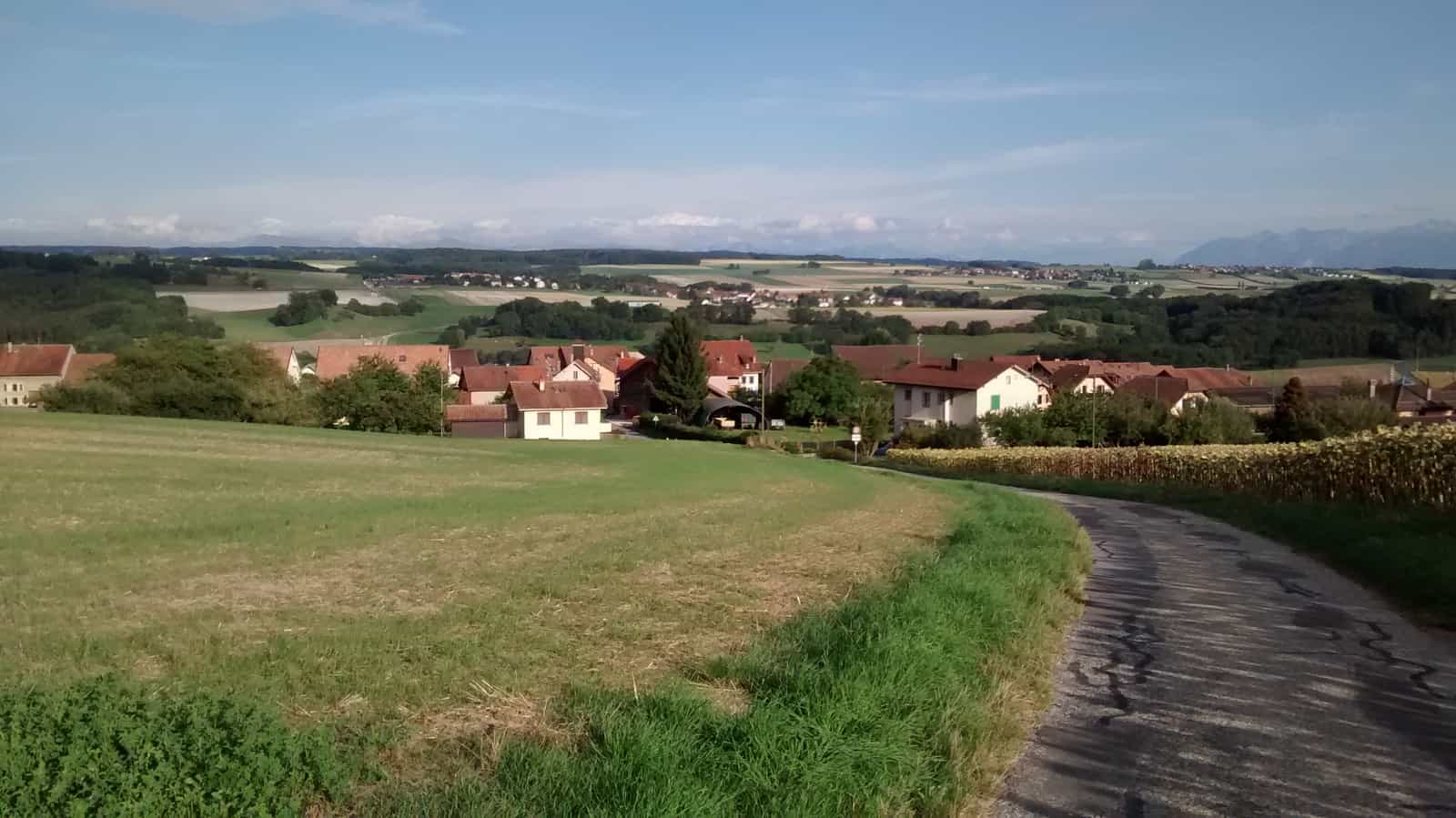 Ansicht von Lussery-Villars im Kanton Waadt