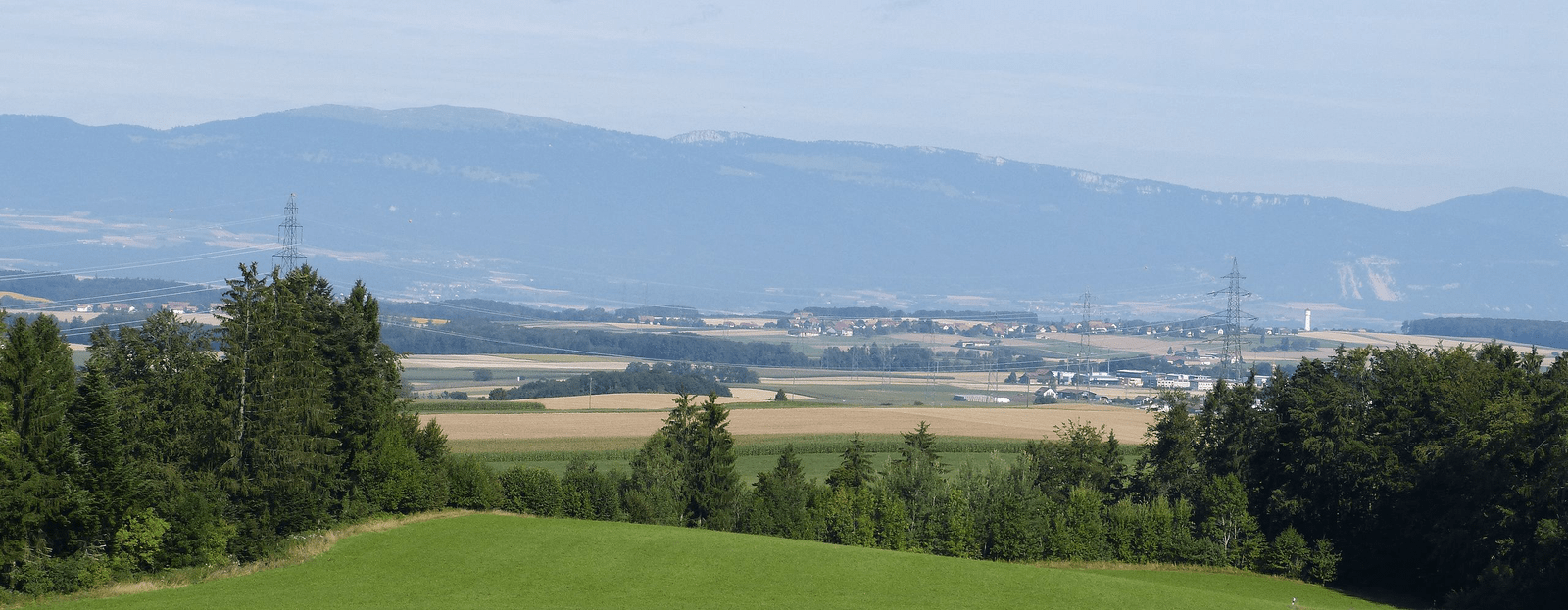 View on the Gros-de-Vaud from Saint-Barthélemy to Goumoens-la-Ville from Béthusy.