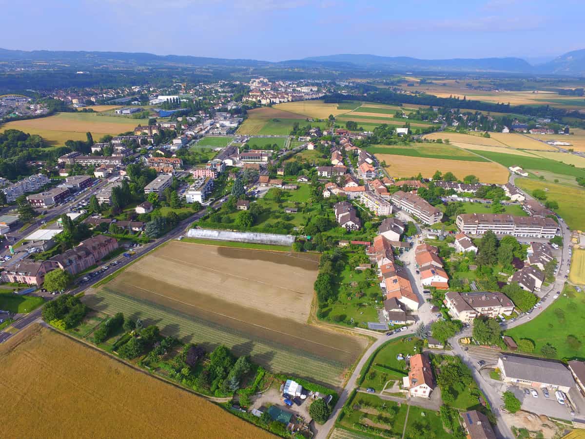 Aerial view of Perly-Certoux